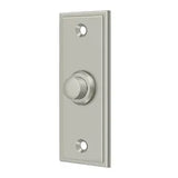 Deltana BBS333 Rectangular Door Bell Button - Solid Brass