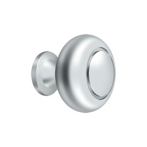 Deltana KR119 Round Knob with Groove - Solid Brass