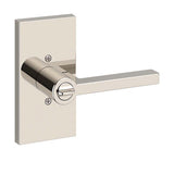 Baldwin Reserve Square Lever 5" Rosette Polished Nickel Entry Function Interior View