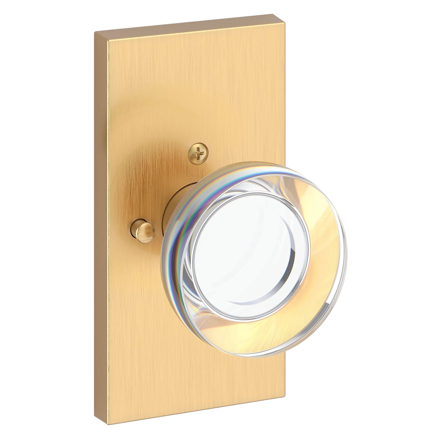 Baldwin Contemporary Crystal Knob Set - Privacy