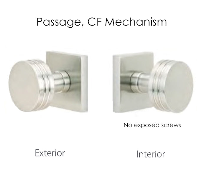 
                  
                    Emtek Madison Ivory Knob Set - Passage
                  
                
