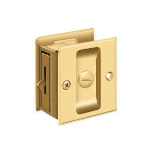 Deltana SDL25 Privacy Pocket Lock - Solid Brass