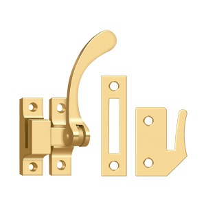 Deltana CF450 4-1/2" Reversible Window Lock Casement Fastener - Solid Brass