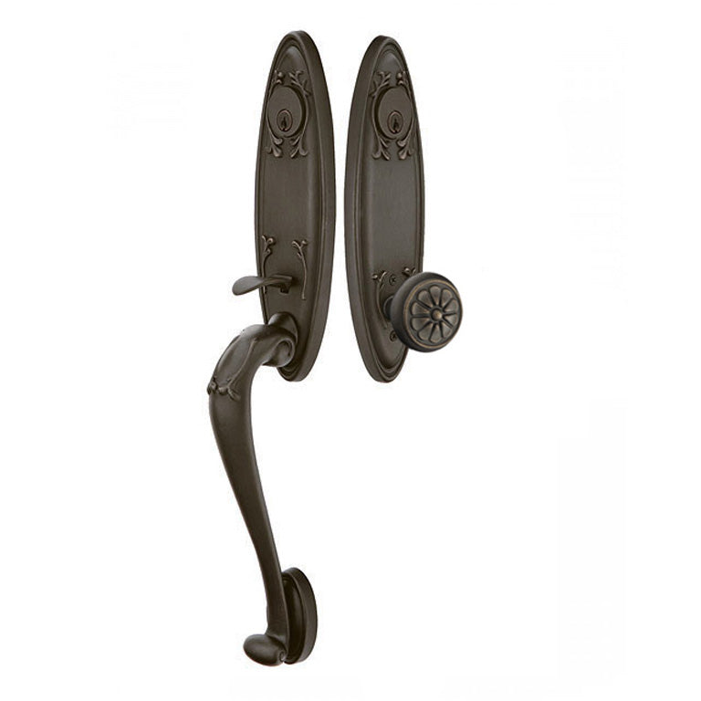 Emtek Tuscany Monolithic Entry Handleset - Double Cylinder