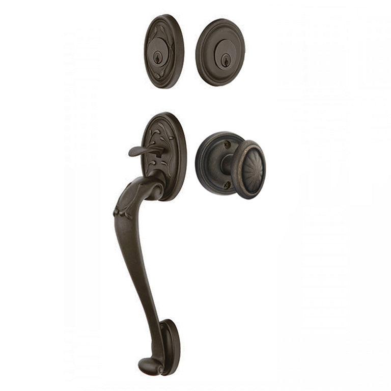 Emtek Tuscany Sectional Entry Handleset - Double Cylinder