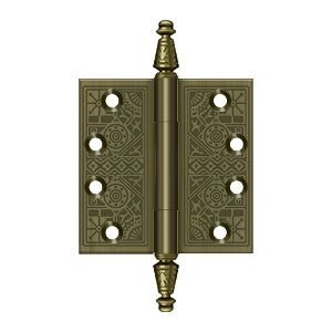 Deltana DSBP44U5 4" x 4" Square Corner Hinge - Solid Brass | New - Imperfect