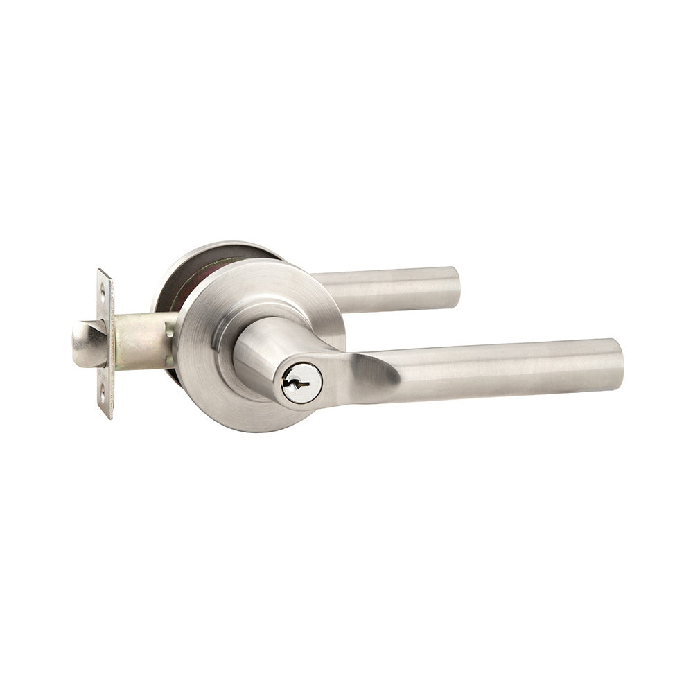 
                  
                    Emtek Stainless Steel Hanover Lever Set - Entry
                  
                