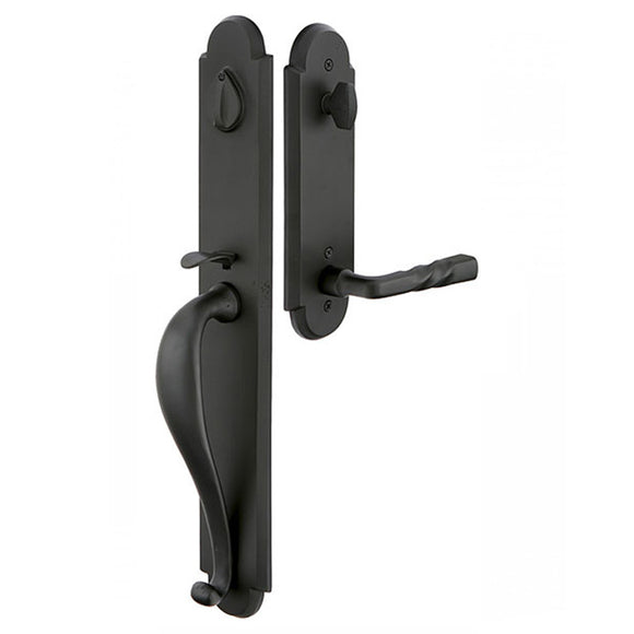 Emtek Greeley Entry Handleset - Single Cylinder