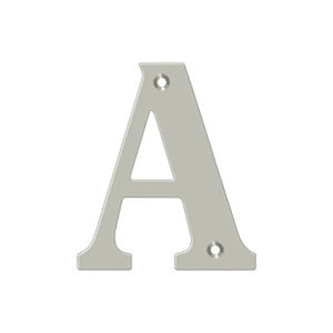 Deltana RL4 - 4" Residential Letters A-Z - Solid Brass