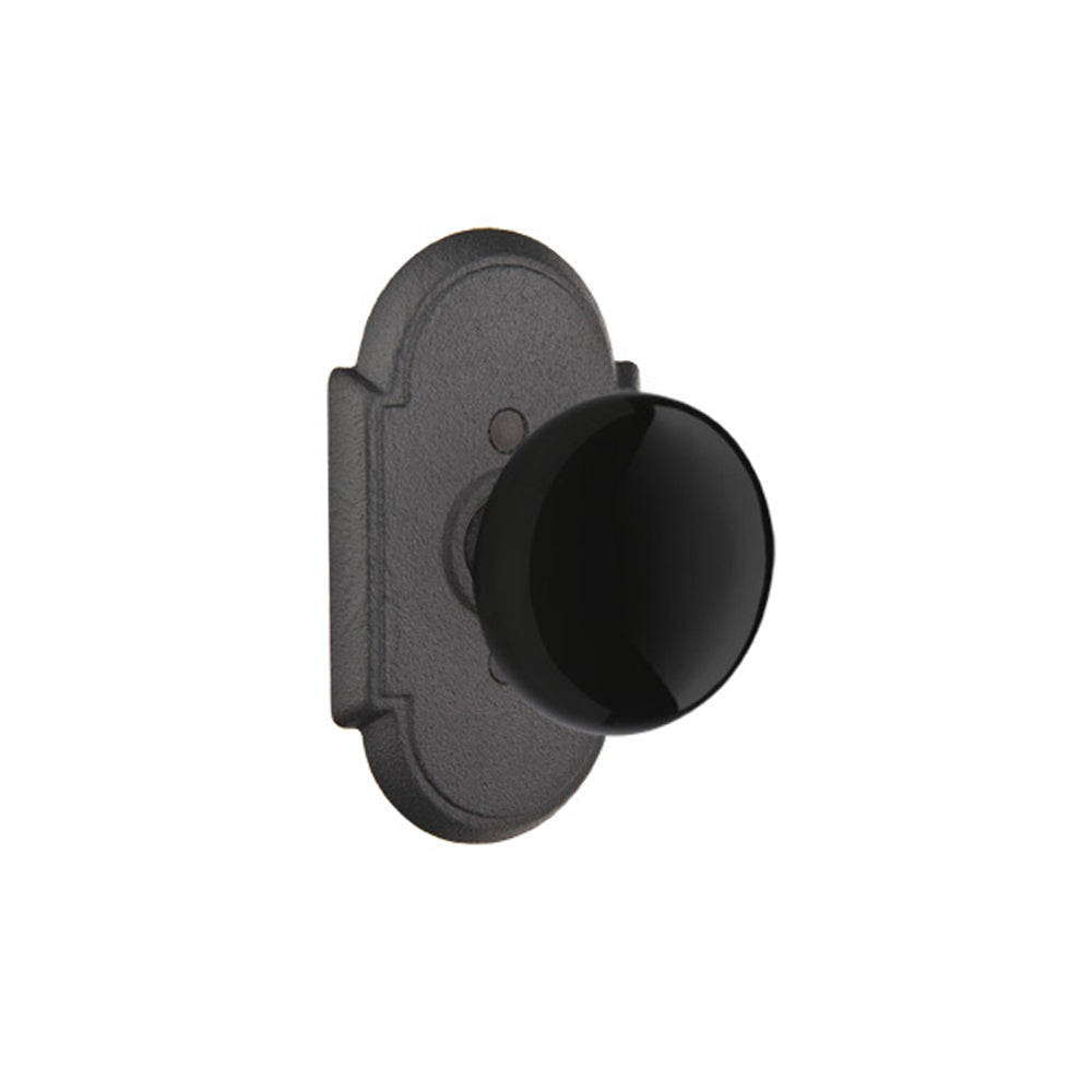 
                  
                    Emtek Madison Black Knob Set - Privacy
                  
                