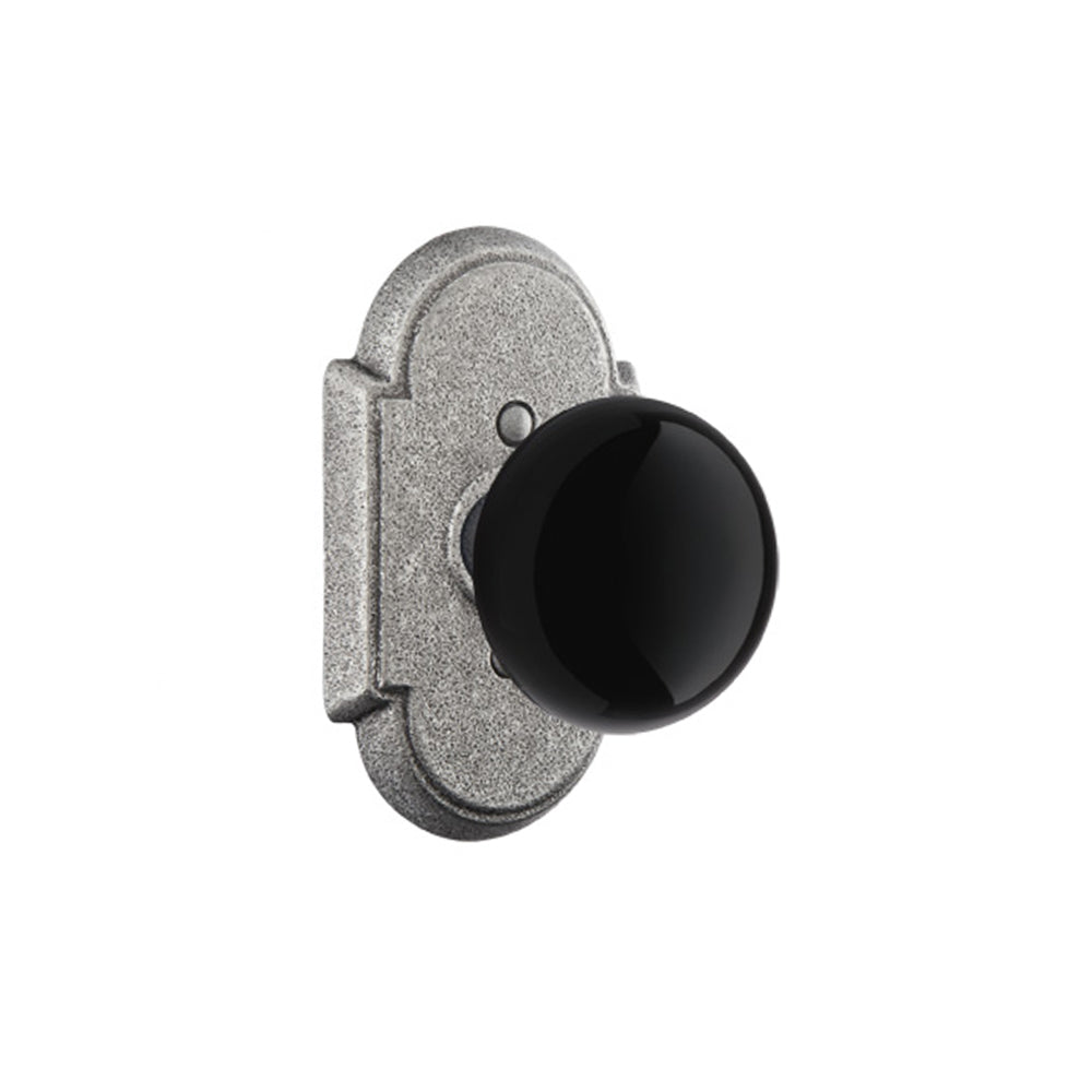 
                  
                    Emtek Madison Black Knob Set - Passage
                  
                