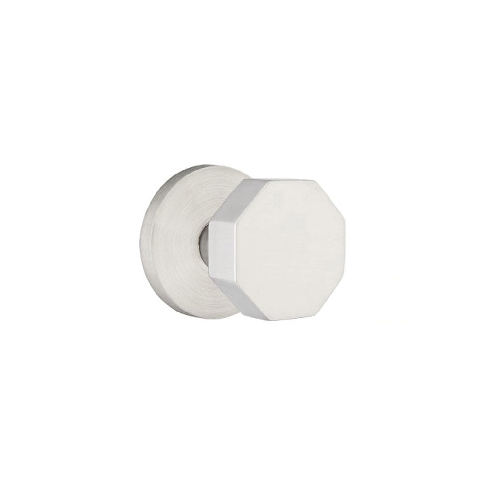Emtek Stainless Steel Octagon Knob Set - Passage