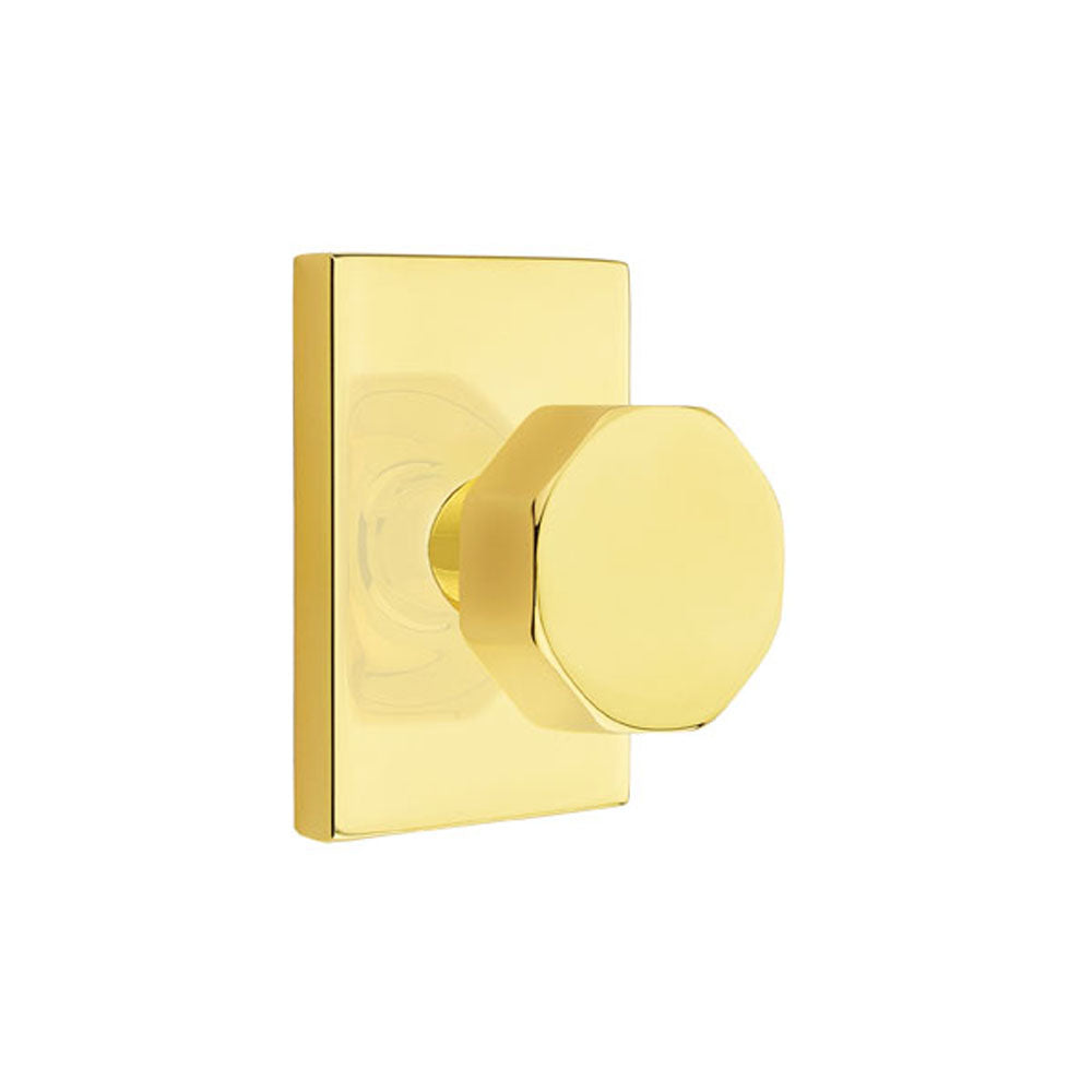 Emtek Modern Octagon Knob Set - Passage