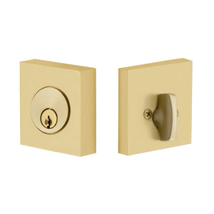 Emtek Square Deadbolt - Single Cylinder