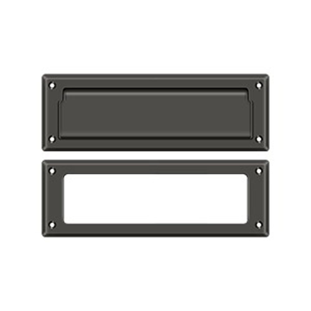 Deltana MS626 8-7/8" Mail Slot with Interior Frame - Solid Brass