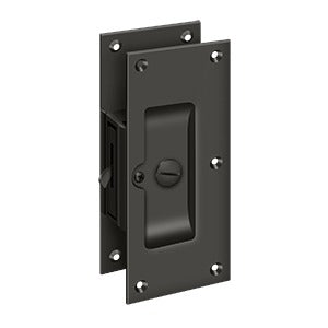 Deltana SDL60 6" Decorative Privacy Pocket Lock - Solid Brass