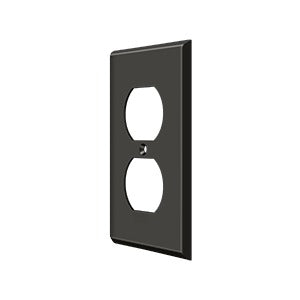 Deltana SWP4752 Double Outlet Plate - Solid Brass