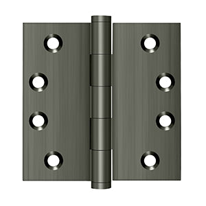 Deltana DSB4 4" x 4" Square Corner Hinge - Solid Brass
