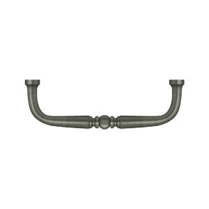 Deltana PCT350 3-1/2" Traditional Wire Pull - Solid Brass