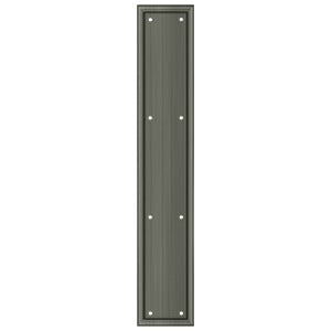 Deltana PP2281 20" Heavy Duty Framed Push Plate - Solid Brass
