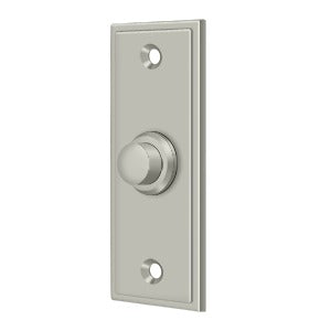 Deltana BBS333 Rectangular Door Bell Button - Solid Brass