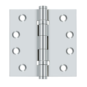 Deltana DSB4B 4" x 4" Ball Bearing Square Corner Hinge - Solid Brass