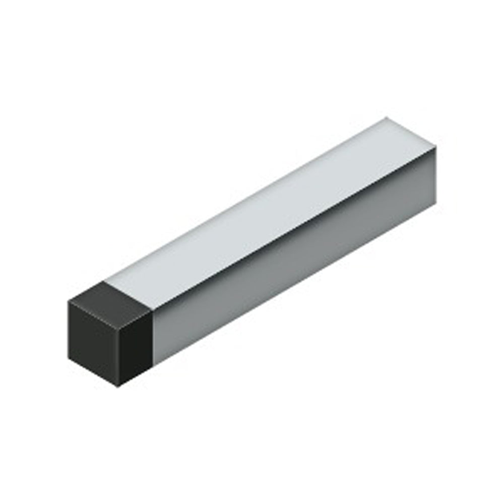 Deltana BDSS40 4" Square Baseboard Door Bumper - Solid Brass