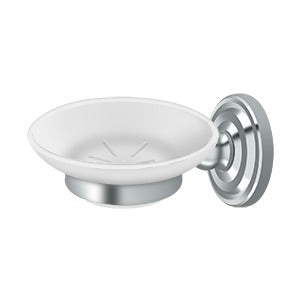 Deltana R2012 Glass Soap Dish - Solid Brass