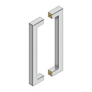 Deltana SSPBB1210 12" Back to Back Pull Set - Stainless Steel