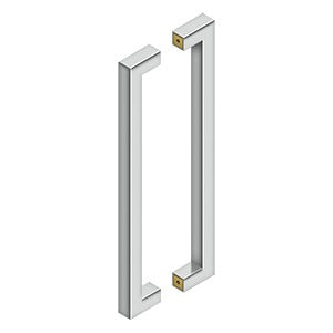 Deltana SSPBB1810 18" Back to Back Pull Set - Stainless Steel