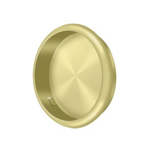 Deltana FP221R 2-1/2" Round Flush Pull - Solid Brass