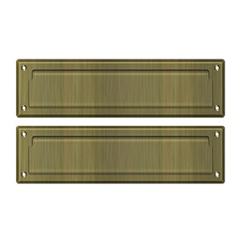 Deltana MS212 13-1/8" Mail Slot with Interior Flap - Solid Brass
