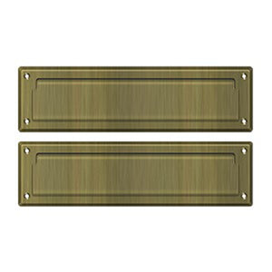 Deltana MS212 13-1/8" Mail Slot with Interior Flap - Solid Brass