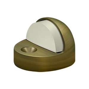 Deltana DSHP916 1-3/8" High Profile Door Bumper with Dome Cap - Solid Brass