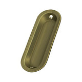 Deltana FP223 3-1/2" Oblong Flush Pull - Solid Brass