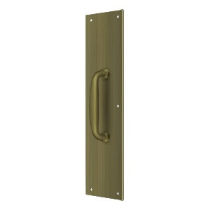 
                  
                    Deltana PPH55 15" Push Plate with Door Pull - Solid Brass
                  
                