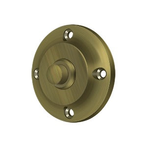 Deltana BBR213 Round Door Bell Button - Solid Brass