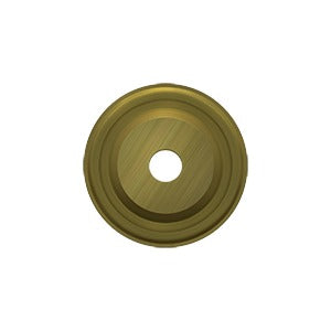 Deltana BPRC100 1" Knob Base Plate - Solid Brass